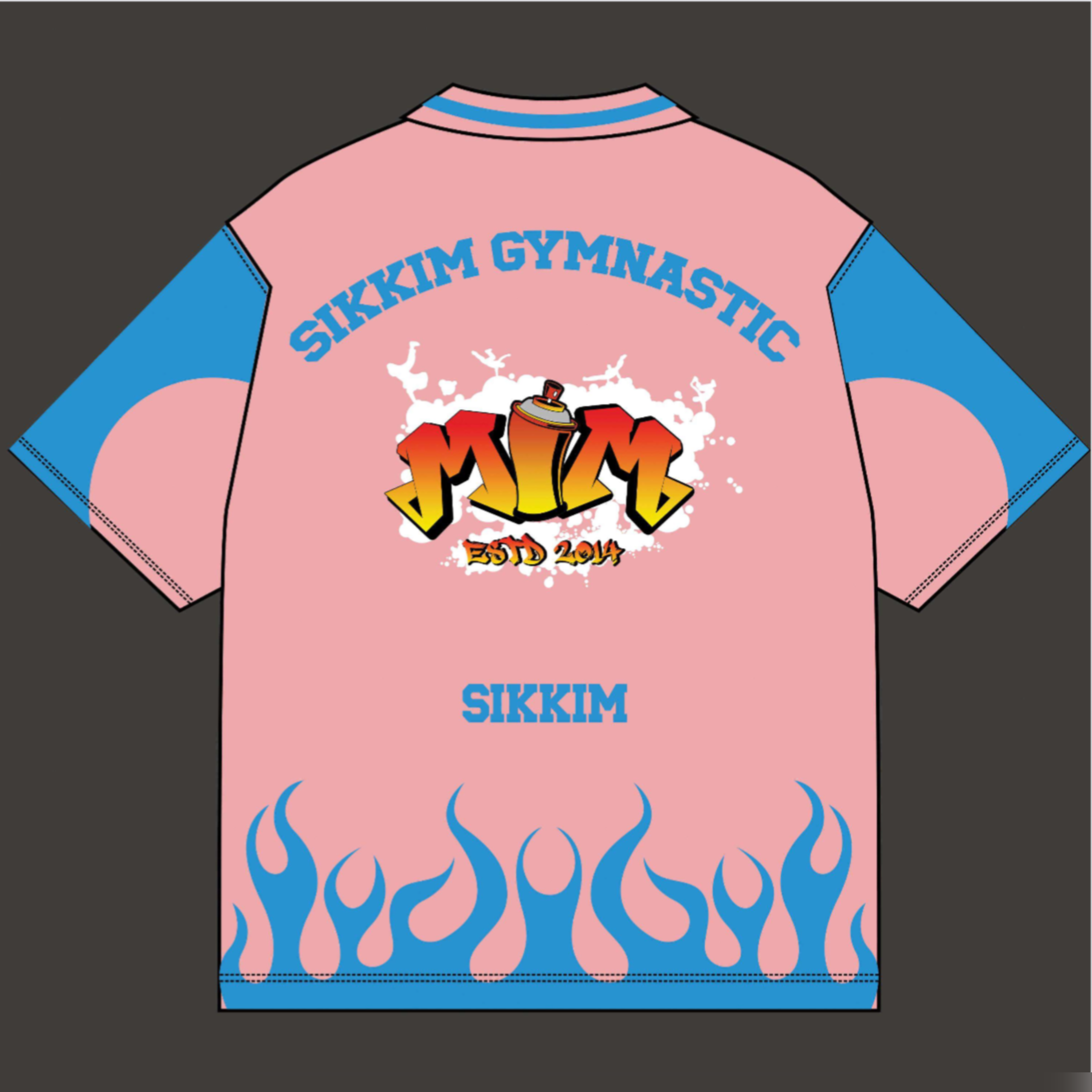BACK VIEW OF PINK JERSEY